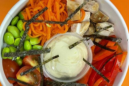 Поке с курочкой мини