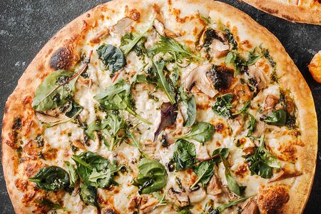 С курицей и грибами