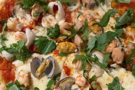 Пицца с морепродуктами
