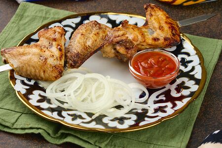 Шашлык из куриных крылышек