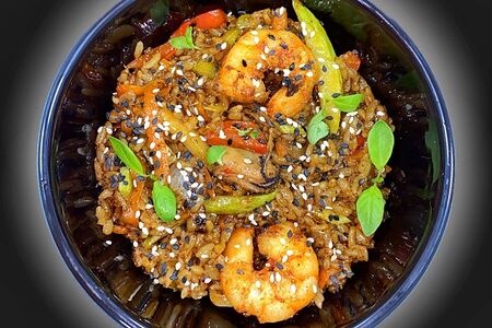 Рис с морепродуктами