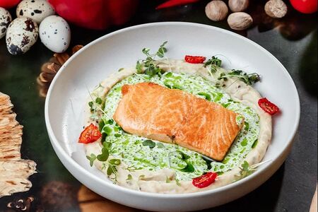 Стейк из лосося 