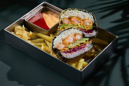 Gorilla бургер с креветками