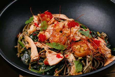 Соба с лососем