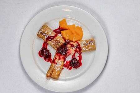 Блины с творогом