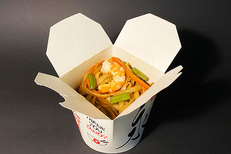 Вок с креветкой