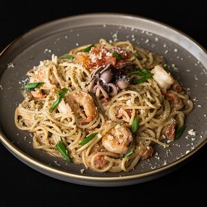 Паста с креветками