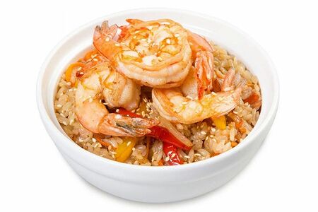 Тяхан с креветками