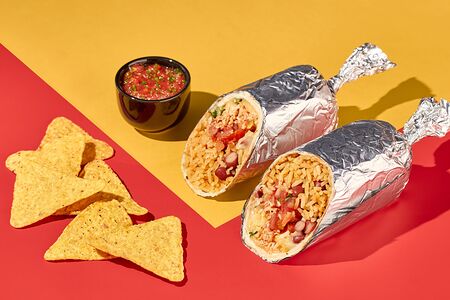 Буррито с овощами гриль