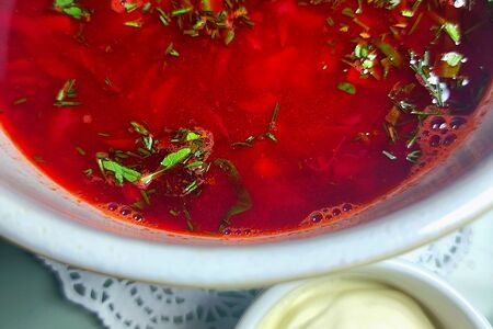 Борщ постный