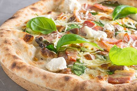 Грудинка и шпинат