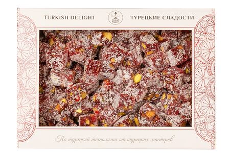 Лукум классический со вкусом граната и с фисташками