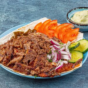 Бизнес-ланч с куриным шашлыком