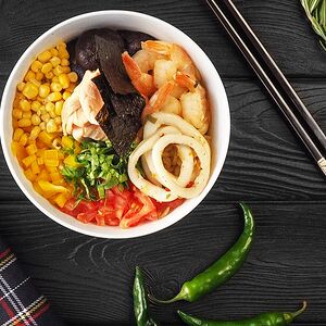 Рамен с морепродуктами