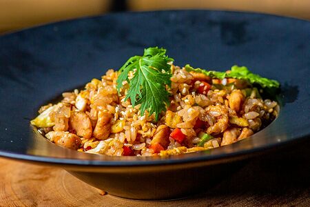 Тяхан с говядиной