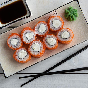 Холодный ролл Филадельфия круглая