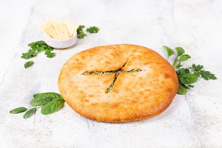 Пирог Осетинский  с сыром и зеленью