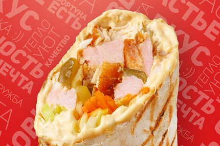 Шаурма с копчёной курицей