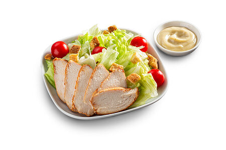 Салат Цезарь с курицей