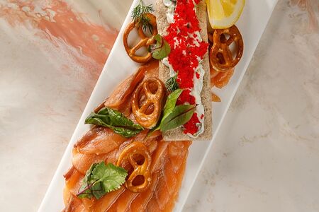 Нарезка из лосося