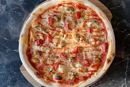 Пицца с морепродуктами