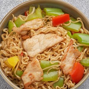 Լապշա խոզի մսով