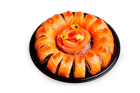 Сет фирменный лосось ролл и сашими