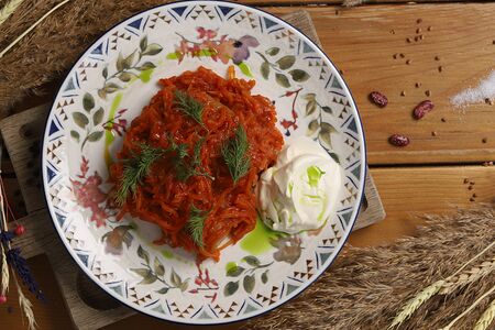 Голубцы из свинины томленые в дровяной печи в томатном соусе