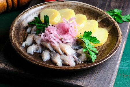 Сельдь с картофелем