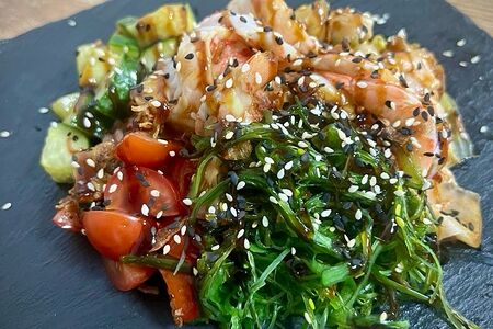 Поке с креветками