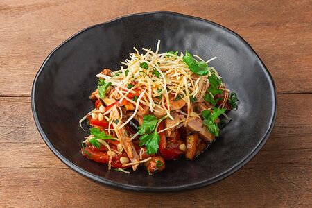 Сочная курица с баклажаном шахристан