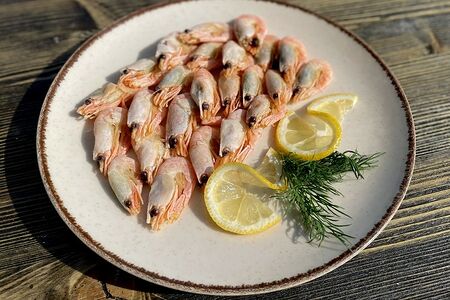 Креветки отварные