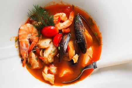 Суп с морепродуктами