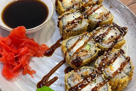 Жареный с угрем