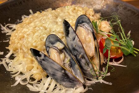 Птитим с морепродуктами