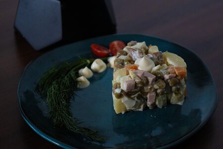 Оливье с бедром индейки