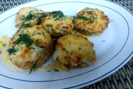 Шампиньоны запечённые с сыром