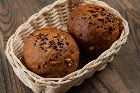 Булочка белая