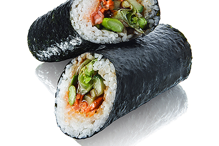 Суширрито с лососем