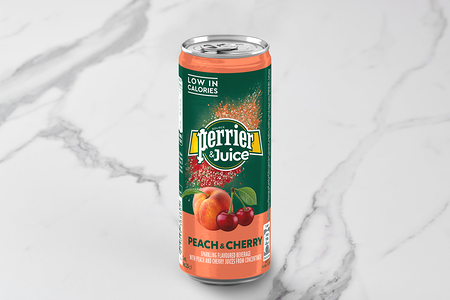 Минеральная вода газированная Perrier со вкусом персика и вишни