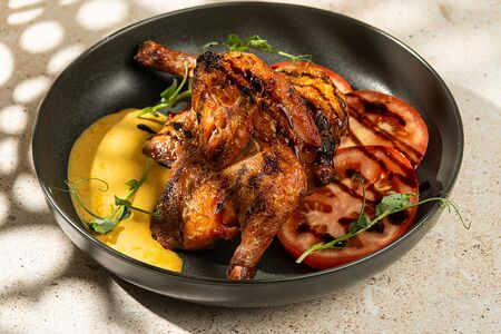 Цыпленок карри с узбекскими томатами