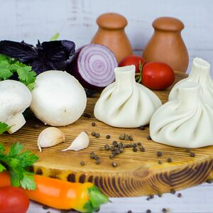 Хинкали с грибами