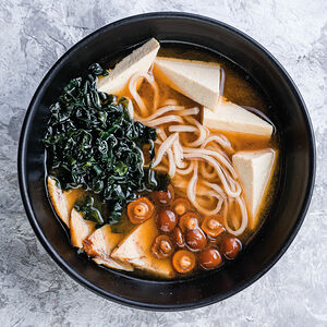 Мисо с тамаго и новой лапшой