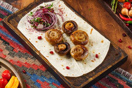 Шампиньоны на углях