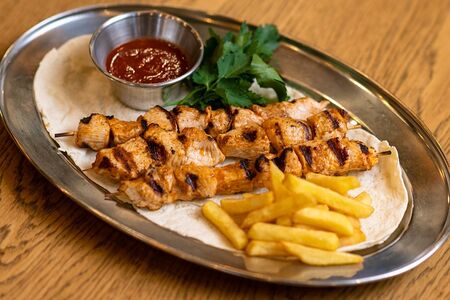 Чоп-шиш кебаб из курицы