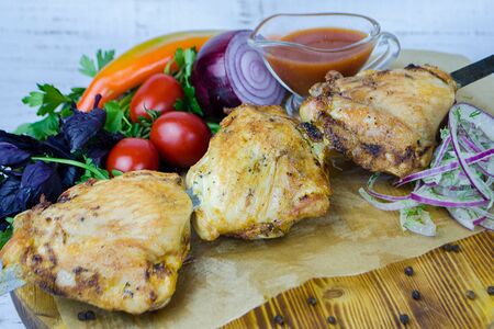 Шашлык из куриных бедрышек