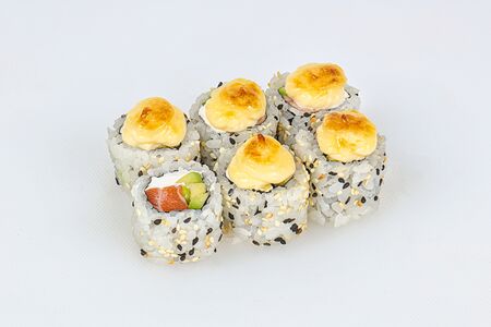 Запечённый лосось в сливочном соусе