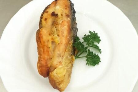 Горбуша жареная