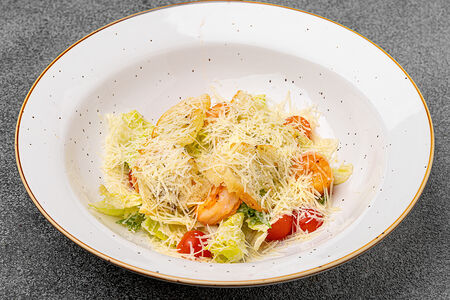 Салат Цезарь с креветкой