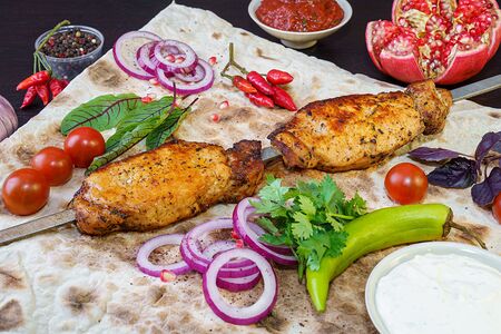 Корейка свиная на углях